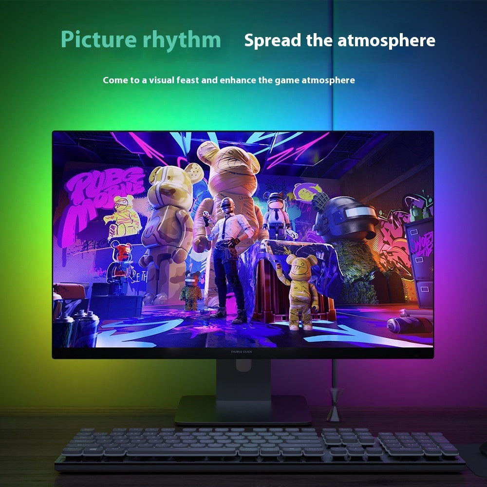 Faretto LED Reattivo al Suono - Effetto Acqua Fluente con Colori Magici che Seguono la Musica