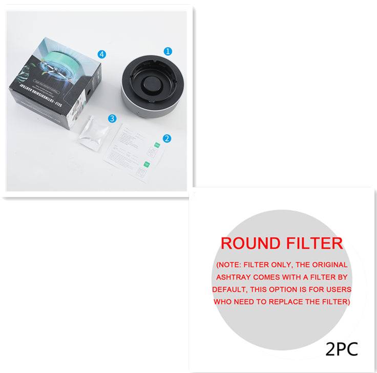 Posacenere con Purificatore d'Aria a Ioni Negativi - Aria Pulita Ovunque