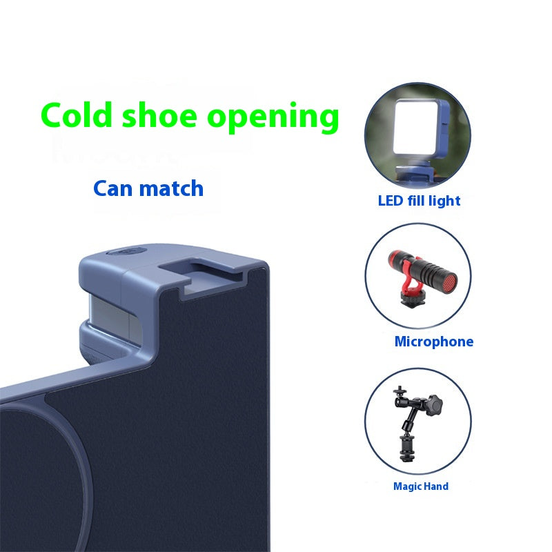 Grip Magnetico Bluetooth per Smartphone - Impugnatura Professionale con Pulsante Scatto Wireless