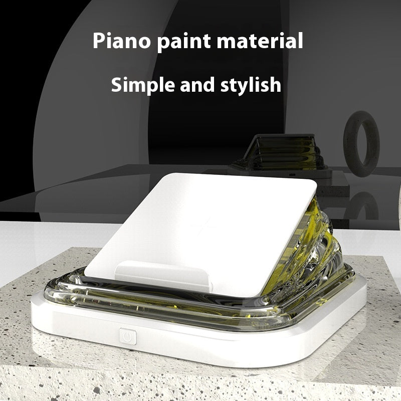 Caricabatteria Wireless Intelligente con Luce Ambientale a 7 Colori - Ricarica Rapida e Design Elegante